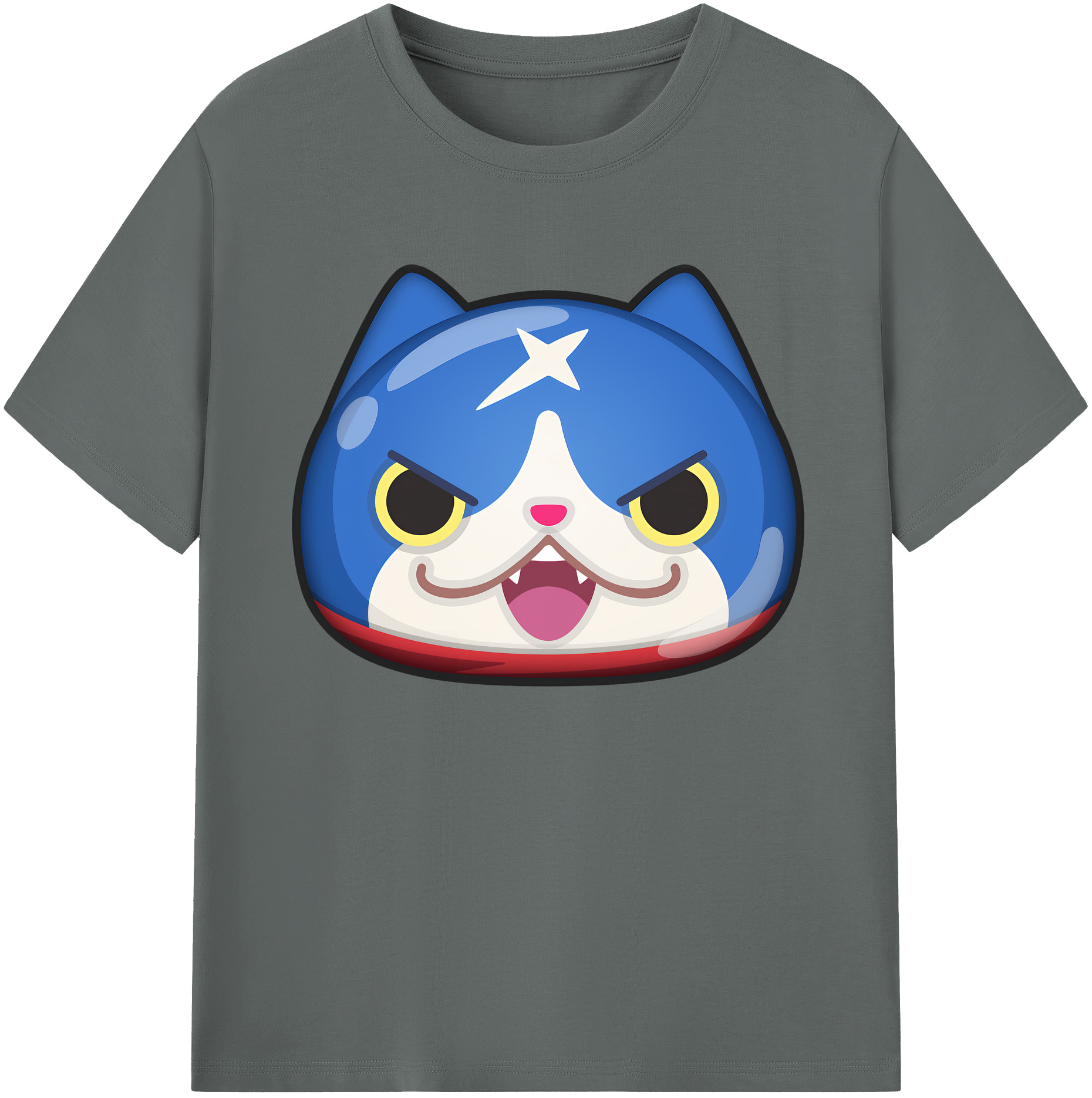 （画像用） 妖怪ウォッチ Yo-kai Watch 綿100％ メンズ半袖Tシャツ｜肌触りやわらか＆通気性